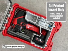 Milwaukee Packout Insert for M12 Fuel Jigsaw | Jonah Pope Design (Insert-only)