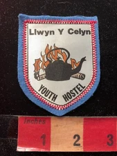 Vintage LLWYN Y CELYN YOUTH HOSTEL Wales Patch (Now Brecon Beacons) 79T1