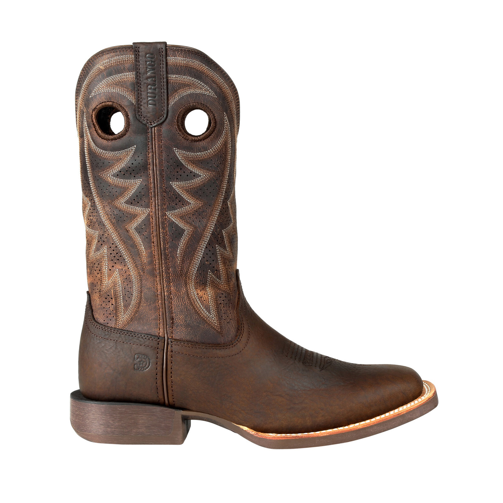 Durango Rebel Pro  DDB0264 Mens Brown Leather Slip On Cowboy Western Boots