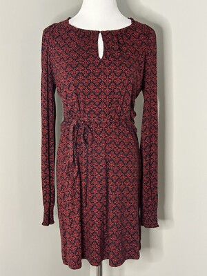 knee length dresses for ladies Boden Black Naomi Long Sleeve Midi Dress US 2 R Womens main image 1