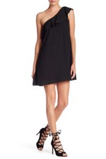 Paper Doll Women's L One Shoulder Little Black Dress Sleeveless Large