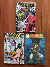 ECLECTUS LTD AIRLOCK 1 AIRLOCK 2 AIRLOCK 3! 3 COMIC LOT! LOW GRADE! FAIR!