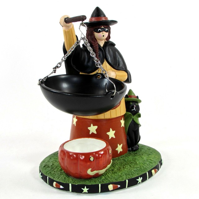 Yankee Candle Halloween Witch & Black Cat Tart Warmer 3 Witches Brew