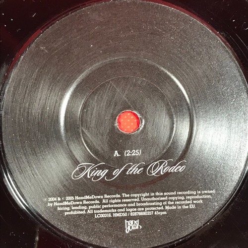 KINGS OF LEON King Of The Rodeo 2005 UK 7" vinyl single numbered original 45 - Picture 5 of 5