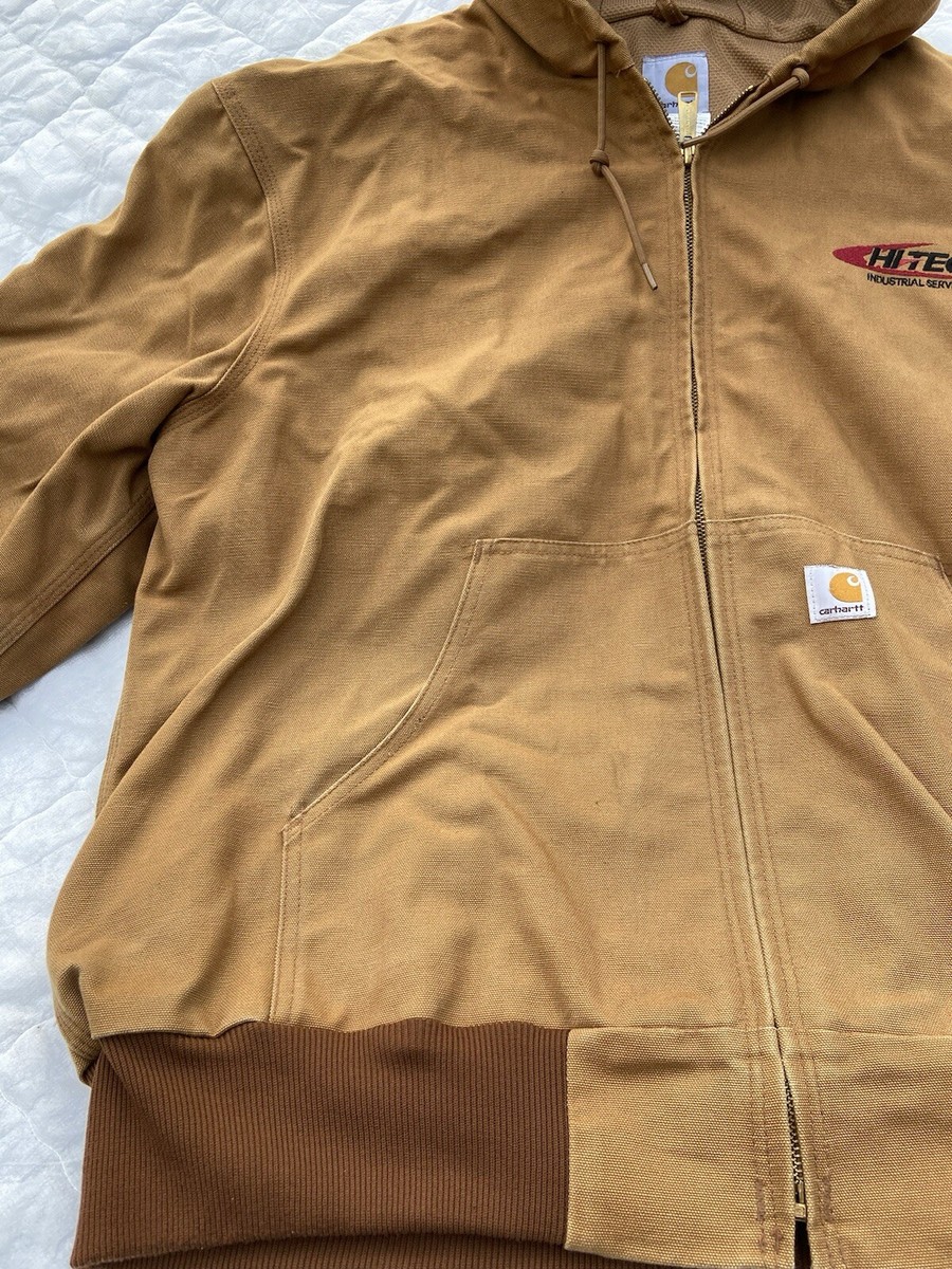 Carhartt Vintage Duck Canvas Thermal Lined Hoodie Jacket Size XL