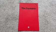 VOLKSWAGEN SANTANA SALES BROCHURE 1984-