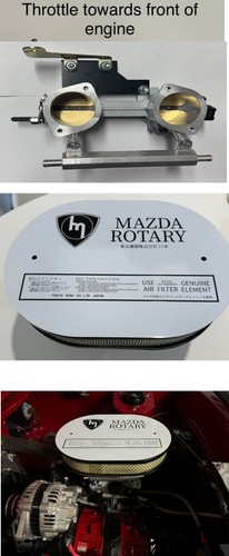 12a 13b rotary 48mm ida efi weber throttle body rx2,rx3,rx4,rx7 mazda rotary. - Picture 9 of 16