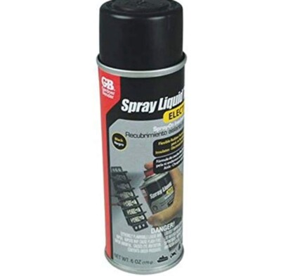 GARDNER BENDER LTS-400 SPR Spray Liquid Electrical Tape, 6 oz, Black