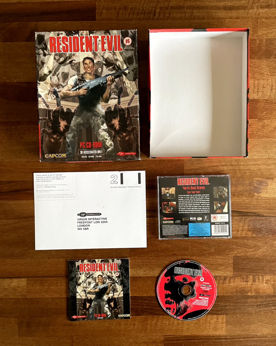 Big Box Game - RESIDENT EVIL PC CD-ROM - Capcom Survival Horror