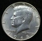 1968 D - KENNEDY JFK HALF DOLLAR SILVER COIN - UNCIRCULATED CONDITION
