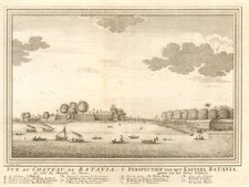 'Château de Batavia'. Castle. Dutch East Indies. Jakarta, Indonesia. SCHLEY 1753