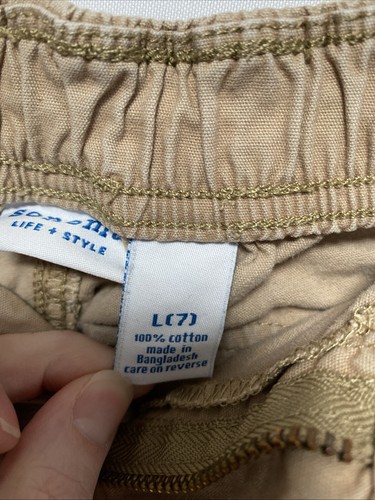 Kids Boys Sonoma Life & Style Kakhi Cargo Pants Size 7 - Picture 8 of 11