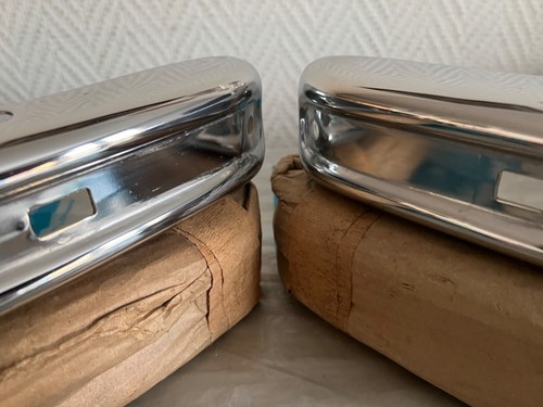 NEU NOS Mercedes W114 Limousine Coupe Stossfaenger Stossstange Front Bumper OEM - Picture 4 of 22