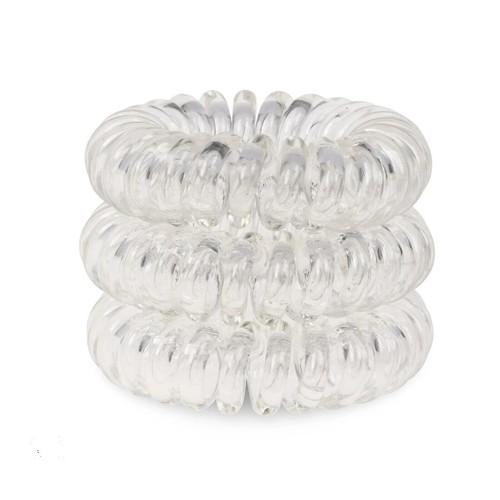 Hair silicone ties Spiral Coil Band Tangle Telephone Cord Wire Elastic Bobble - Picture 15 of 24