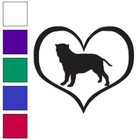 Heart Neapolitan Mastiff Dog, Vinyl Decal Sticker, Multiple Colors & Sizes #1487