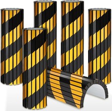 6 Pcs Garage Wall Protector Garage Pole Padding Wall Bumpers Guards Reflectiv...