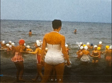 GROWING UP IN MICHIGAN 1950S SWIM SUMMER CAMP MI 8MM HOME Movie Film Reel B420
