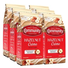 Community Coffee Hazelnut Creme Flavored 72 Ounces Medium Roast Ground Pack of 6 1.50 per pound