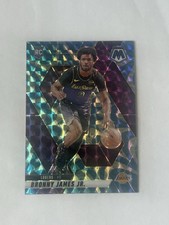 2024-25 Panini Mosaic - Rookies Bronny James #214 Reactive Blue Mosaic Prizm...