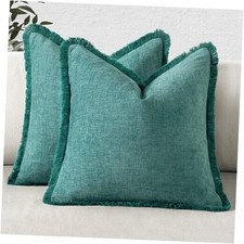 Decorative Throw Pillow Covers 18x18 Inch Set of 2 18" x 18" Pack of 2 Teal