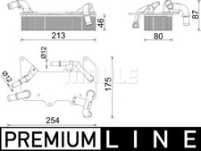 MAHLE CLC 287 000P Ölkühler, Automatikgetriebe für AUDI A8 (4H2, 4H8, 4HC, 4HL)