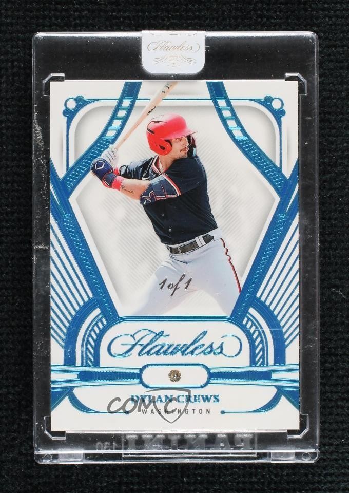 2024 Panini Flawless Diamond Relic Platinum 1/1 Dylan Crews #31