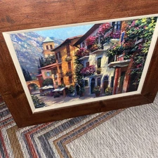 BEHRENS VILLAGE - "Village Hideaway" BY HOWARD BEHRENS Signed Hand Embellished 