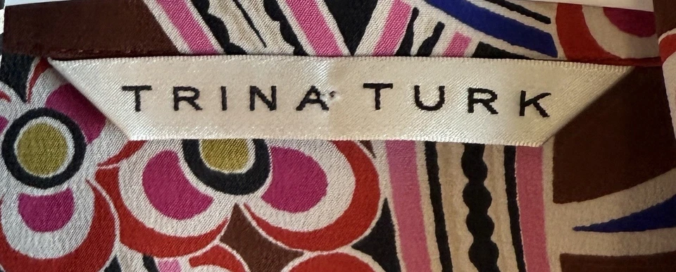 Женская шелковая блузка Trina Turk Ira размер Small - Изображение 4 из 4