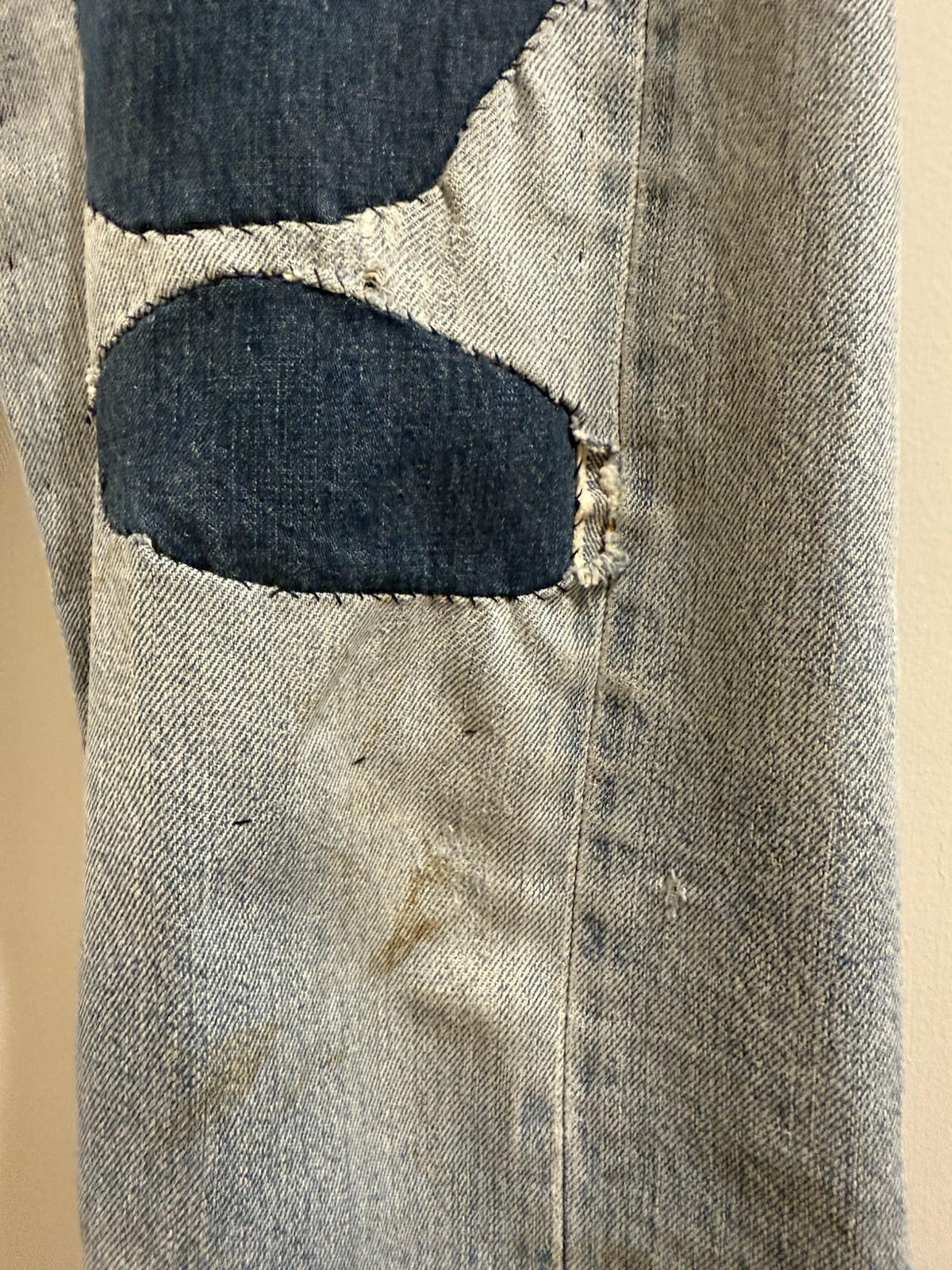 Vintage 80s Levi’s 501 Redlines Repairs Patches Denim Jeans Great Wear image 5