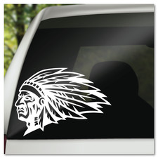 6" Boho Native American Indian Chief Vinyl Decal Sticker