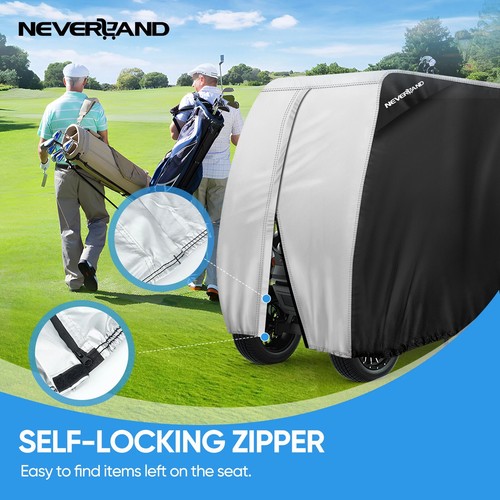 NEVERLAND Golf Cart Cover 4Passenger Dust UV Waterproof for EZGO Club Car Yamaha - Picture 4 of 16