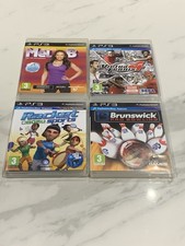 PS3 Move Games Bundle Brunswick Bowling,virtual Tennis 4,racket Sports,Mel B