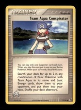 Team Aqua Conspirator 77/95 Uncommon Team Magma vs Team Aqua Pokemon LP