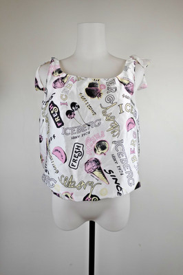 ICEBERG ICE SHIRT TOP SHIRT DAMEN GR M WOMAN CASUAL VINTAGE NYLON