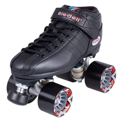 R3 Roller Skate - Quad Roller Skate for Indoor/Outdoor | Black | Size 1
