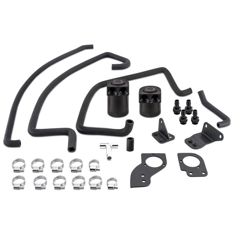 Mishimoto Twin Baffled Oil Catch Can Kit - fits Nissan 350Z - VQ35HR - 2007-09