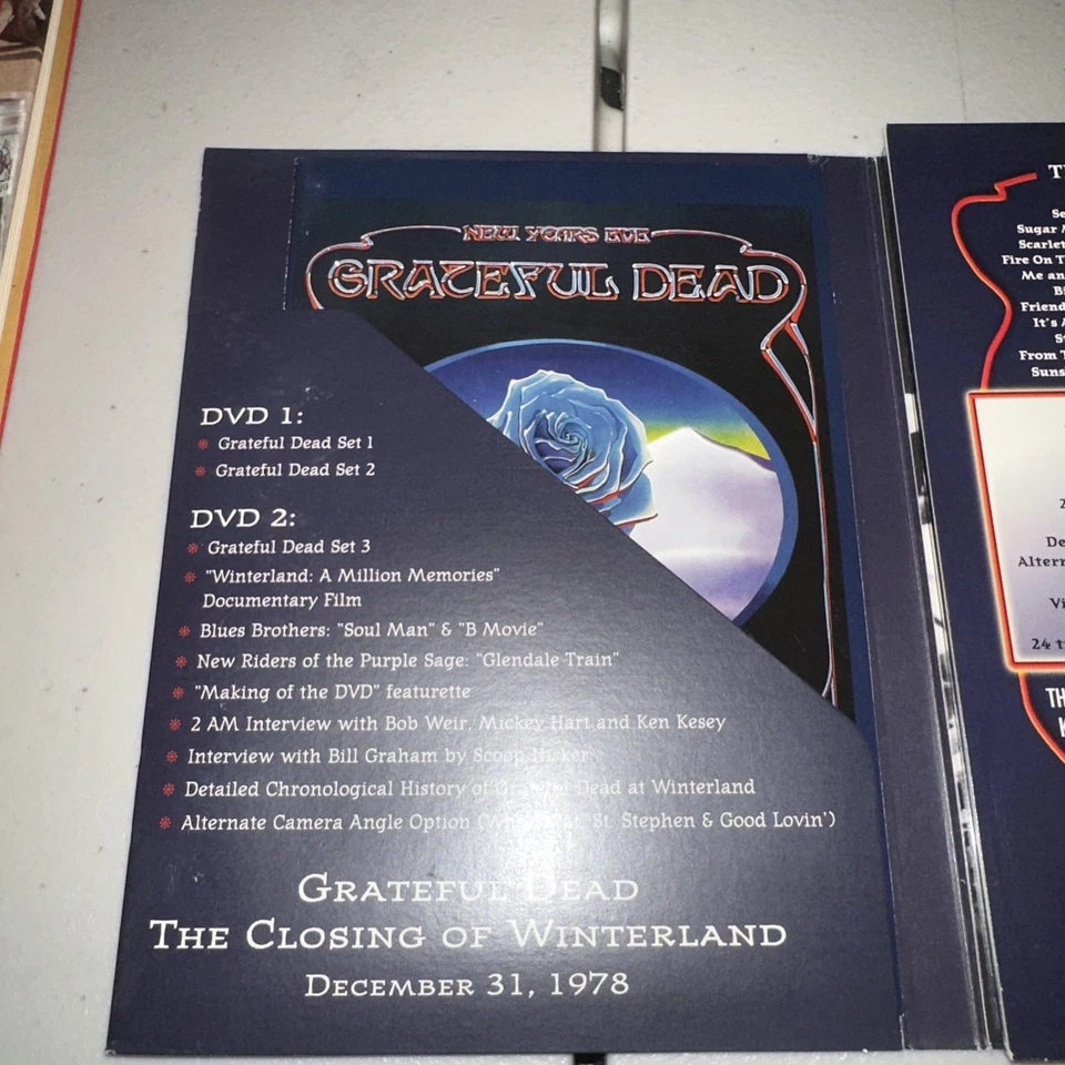 Grateful Dead The Closing Of Winterland 1978 New Years Eve 2 DVD Special Edition - Image 3 of 4