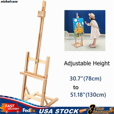 Studio Beechwood Artist Easel Adjustable Drawing Stand Hold Canvas up to 50''