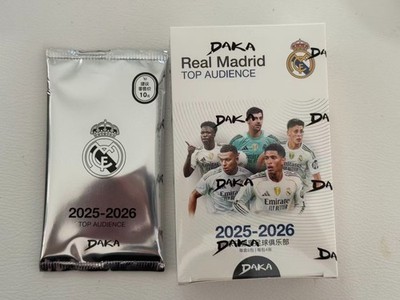 DAKA 2025-26 TOP AUDIENCE REAL MADRID SEALED PACK KAKA VINICIUS RAUL RONALDO