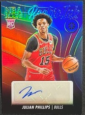 2023-24 Nba Hoops Premium Stock - Julian Phillips #RI-JPL Rookie Ink (AU,RC)