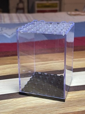LEGO Minifigure Display Case 6x6 Studs Official Black Bottom