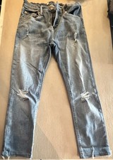 Boys Gap Husky Skinny Sz 10 Distressed Denim Jeans