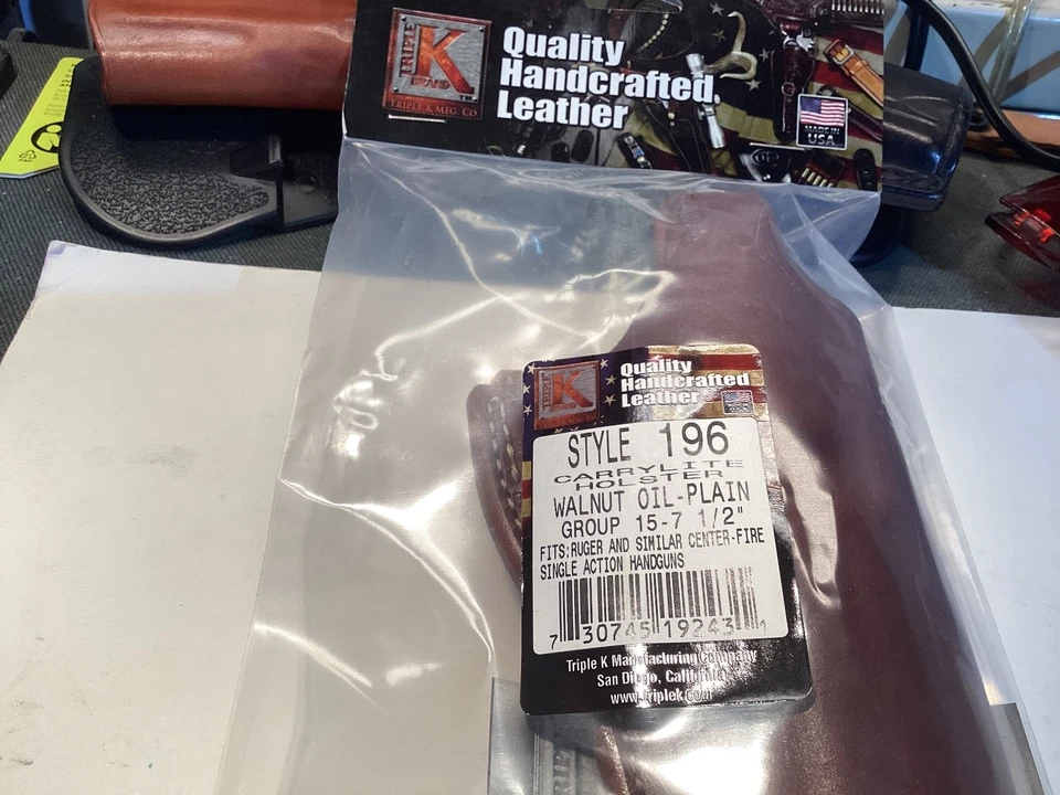 Triple K holster Style 196  Ruger Super Blackhawk 7 1/2 inch or similar RH. NEW - Image 2 of 4