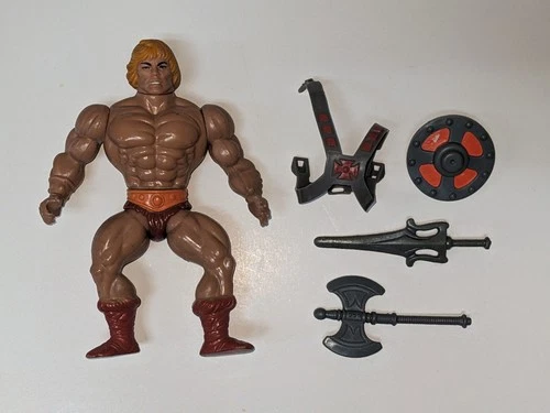 MOTU, He-Man, Masters of the Universe, vintage, complete, original, figure, 100%