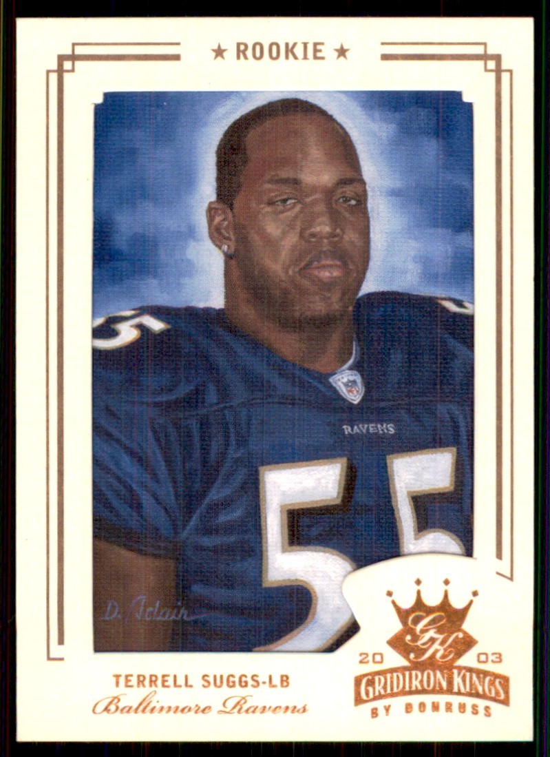 Terrell Suggs Donruss Gridiron Kings #134 Bronze