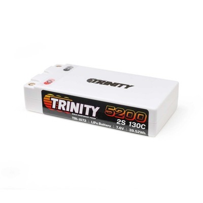 Trinity 5200mah 2S 7.6V 130C Shorty 5mm Bullet TRI 1072