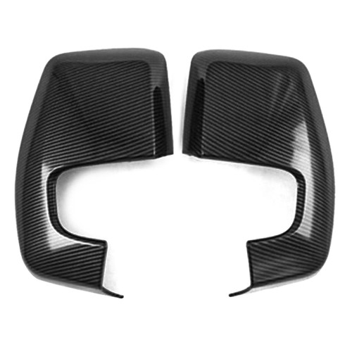 FOR 2012-24 FORD TRANSIT CUSTOM VAN CARBON LOOK DOOR WING MIRROR COVER CAP PAIR - Picture 9 of 13