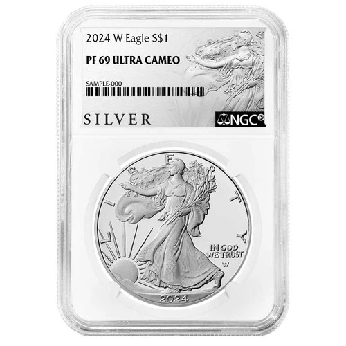2024-W Proof $1 American Silver Eagle NGC PF69UC ALS Label