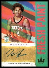 2021-22 Panini Court Kings Fresh Paint Josh Christopher #FP-JCH 148/199 RC Auto