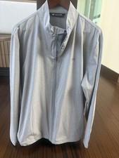 TravisMathew Mens XL Gray Half-Zip Pullover J...